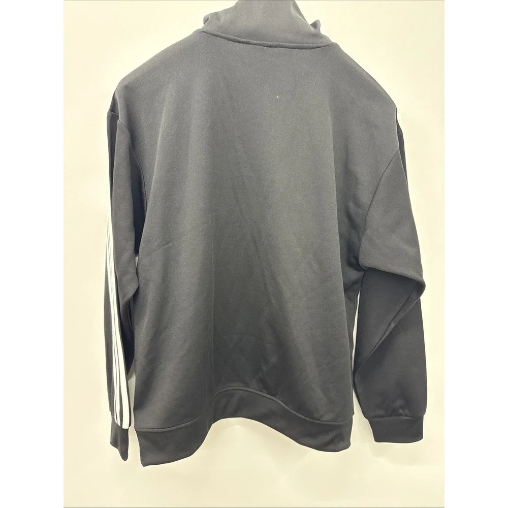 Adidas Men's Black 1/4 Zip Collared Track Top Size‎ Large Brand NWT Retail $80